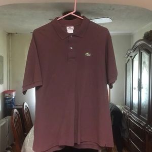 Lacoste brown polo